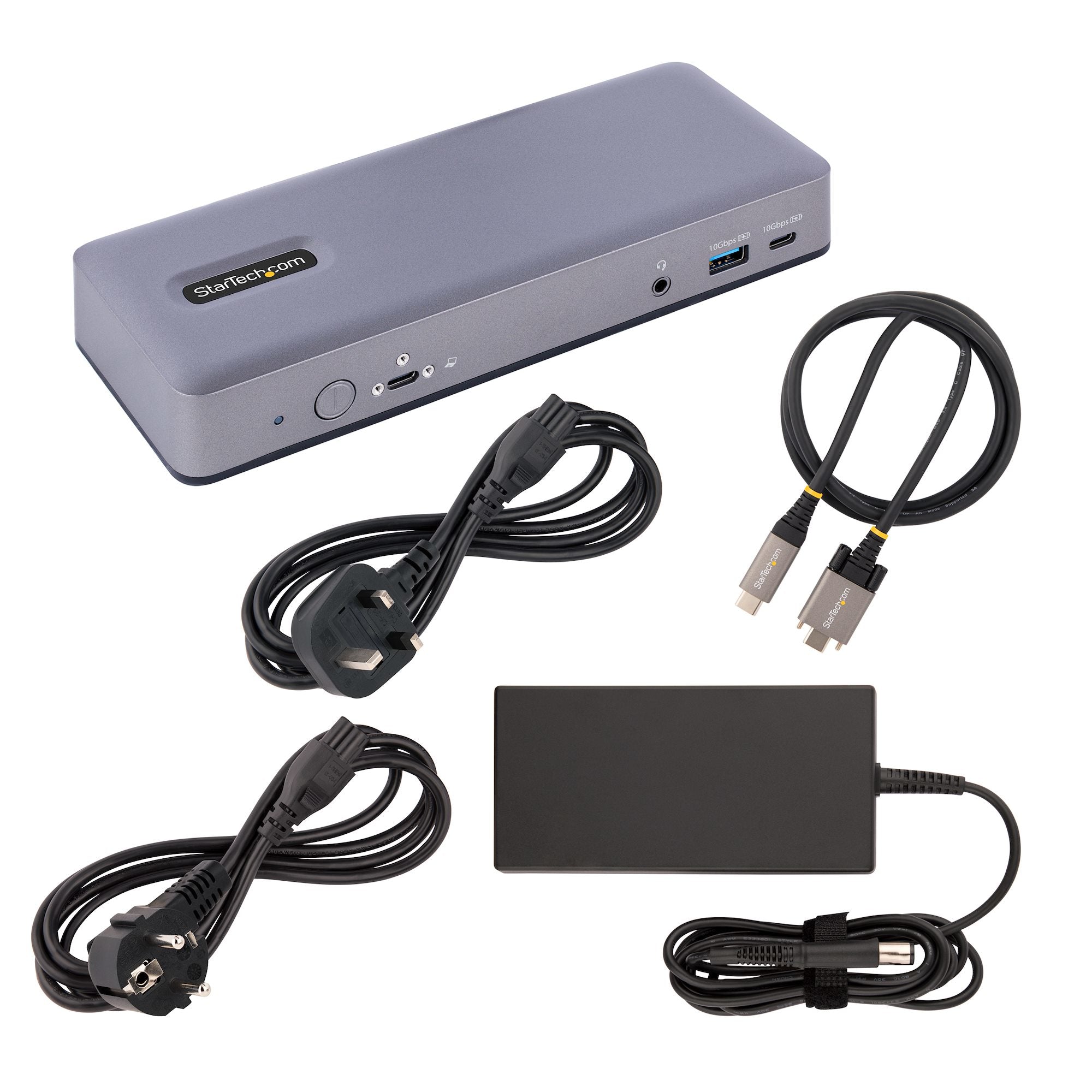 StarTech.com USB - C Docking Station, Multi Monitor USB - C Dock, HDMI/DP/DP Alt - mode, 3x 4K30 / 2x 4K60, 7 - Port USB Hub, 60W Power Delivery, GbE, 3.5mm Audio, Works With Chromebook Certified DK31C3MNCRUE - Compridis