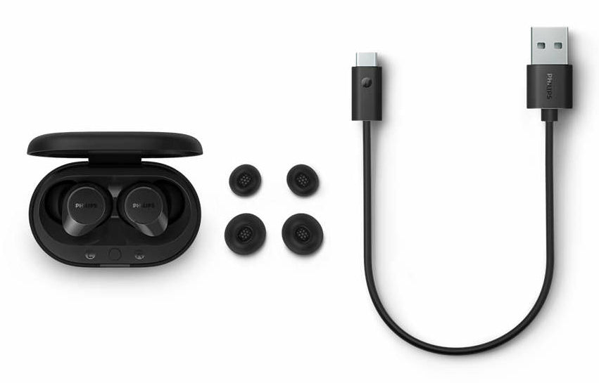 Philips TAT1209BK/00 headphones/headset True Wireless Stereo (TWS) In-ear Calls/Music Bluetooth Black TAT1209BK/00