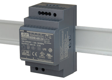 D-Link 60W Ultra slim design with 52.5mm (3SU) width Power Supply DIS-H60-24