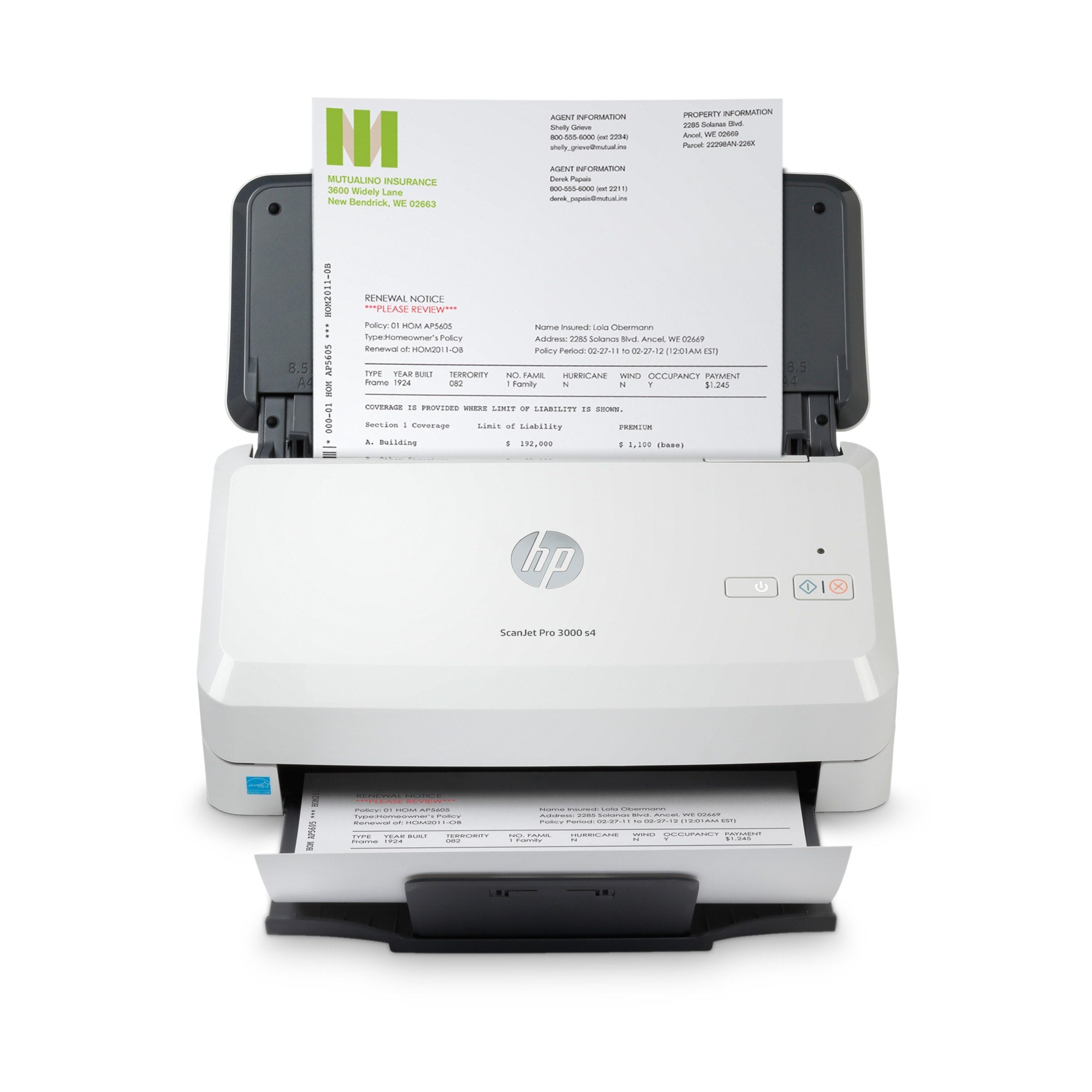 HP Scanjet Pro 3000 s4 Sheet-fed scanner 600 x 600 DPI A4 Black, White 6FW07A#B19