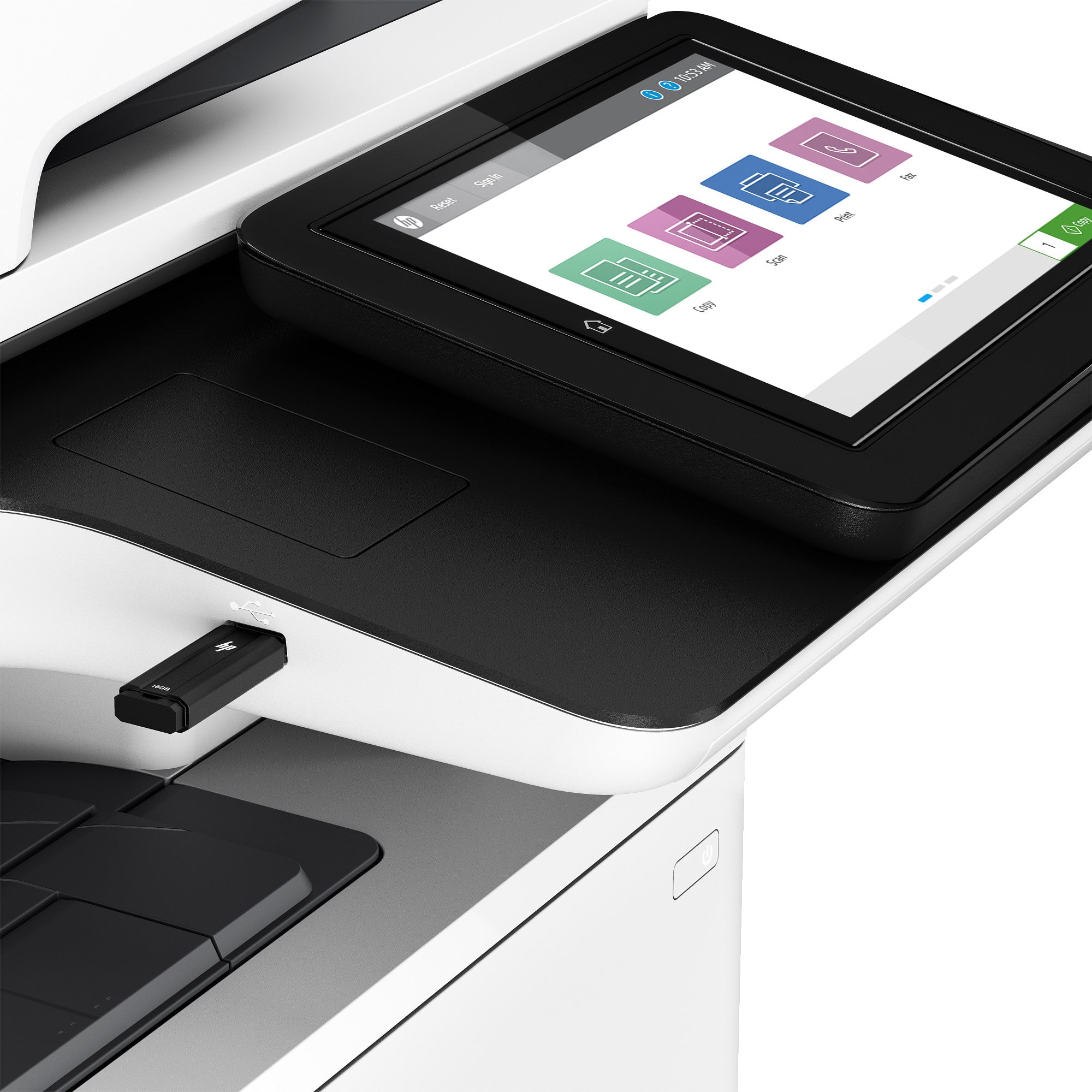 HP LaserJet Enterprise M528dn Wireless Multifunction Black and white Printer, Copier, Scanner; Duplex 1PV64A#B19