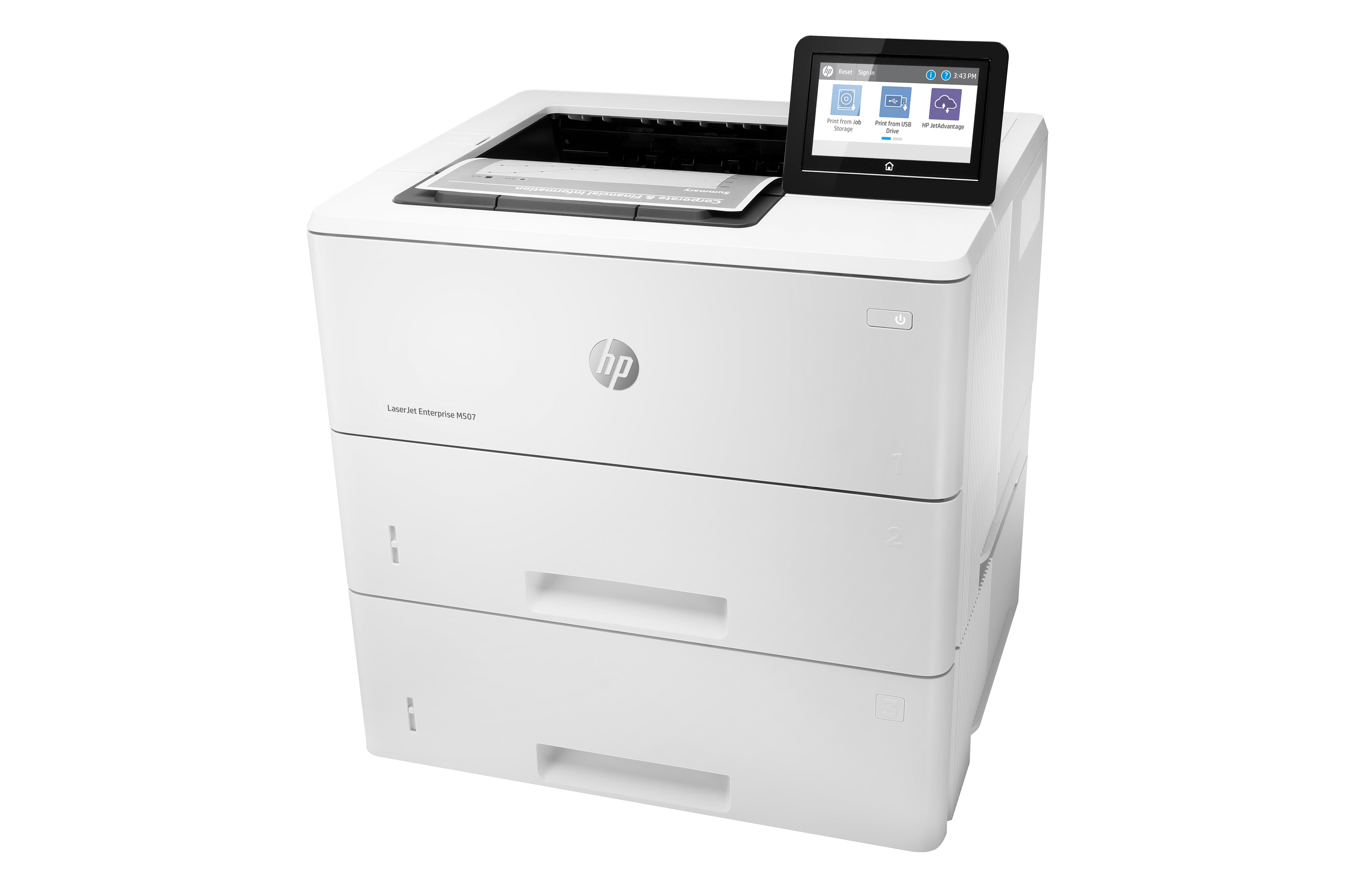 HP LaserJet Enterprise M507x Wireless Black and white Printer, Duplex 1PV88A#BAZ