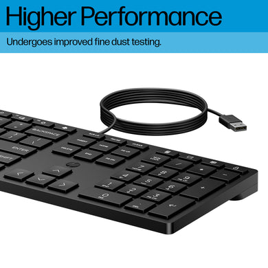 HP Bedraad desktop 320K toetsenbord QWERTZ (Zwitsers) 9SR37AAUUZ - Compridis
