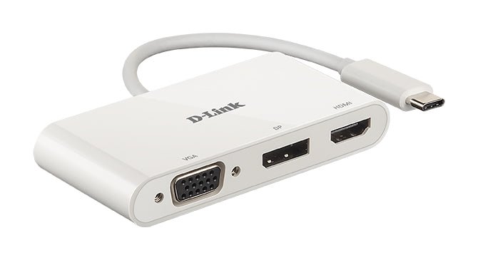 D - Link DUB - V310 laptop dock & poortreplicator Bedraad USB 3.2 Gen 1 (3.1 Gen 1) Type - C Wit DUB - V310 - Compridis