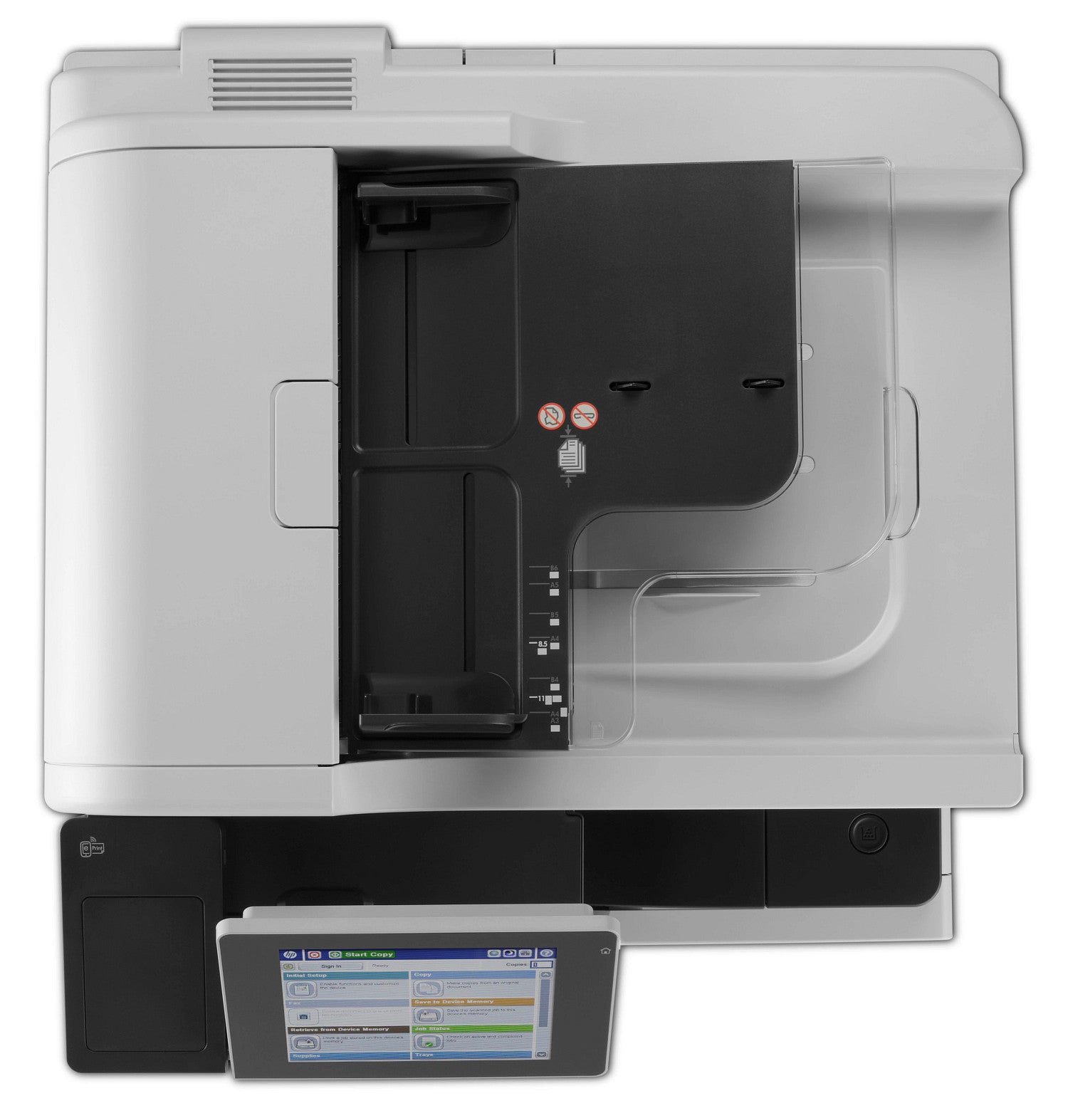 HP LaserJet Enterprise M725f Multifunction Black and white Printer, Ethernet Only; Copier, Scanner CF067A#B19