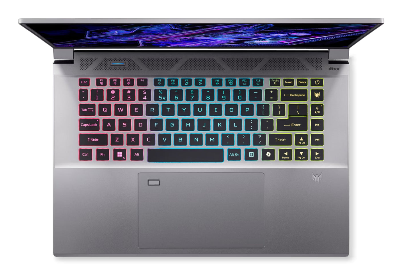 Acer Predator Triton Neo 16 PTN16-51-978P Copilot+ PC Intel Core Ultra 9 185H Laptop 40.6 cm (16") WQXGA+ 32 GB LPDDR5x-SDRAM 1 TB SSD NVIDIA GeForce RTX 4070 Wi-Fi 6 (802.11ax) Windows 11 Home Silver NH.QPPEG.002