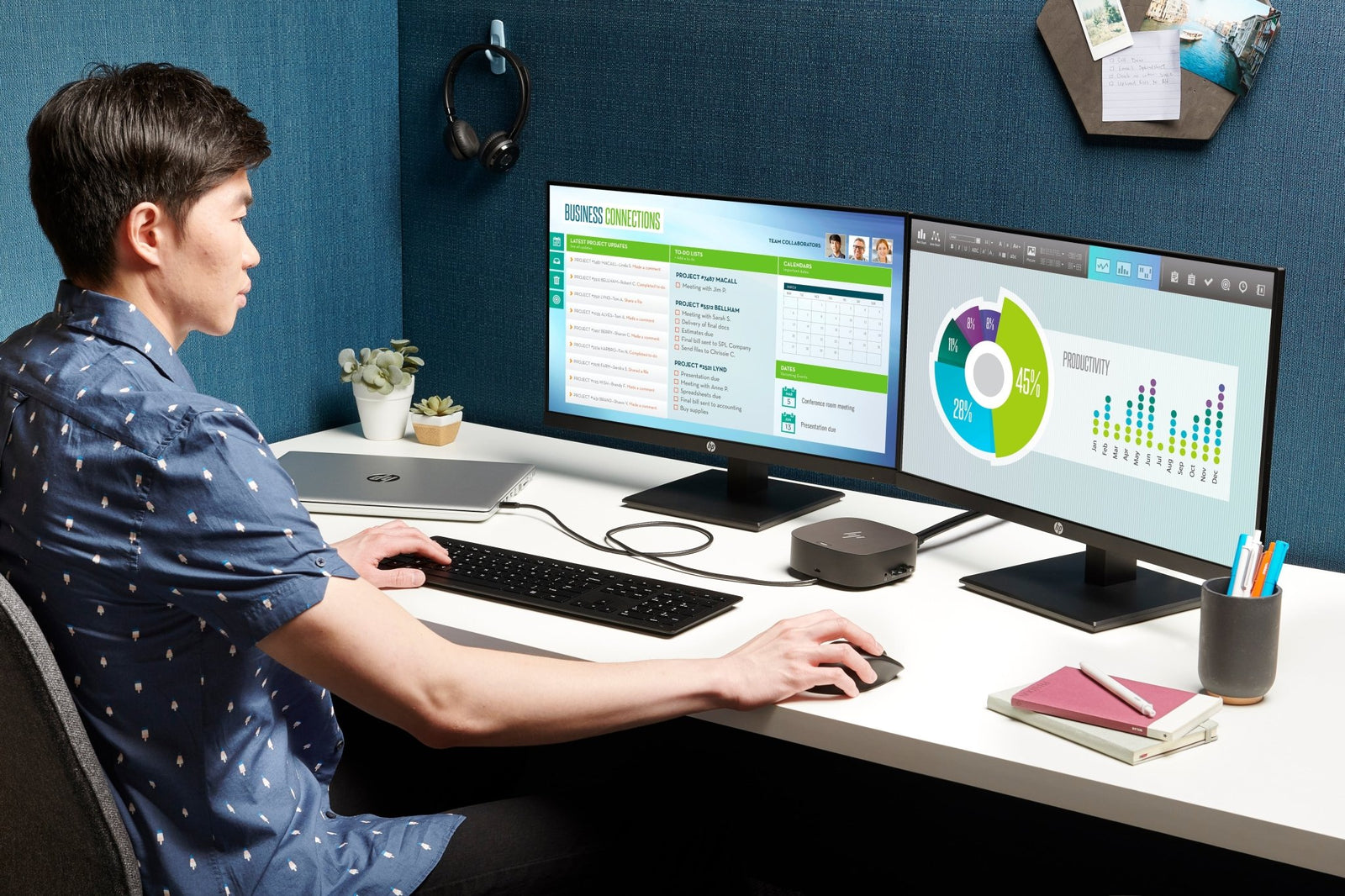 HP USB-C dock G5 5TW10AAABB - Compridis