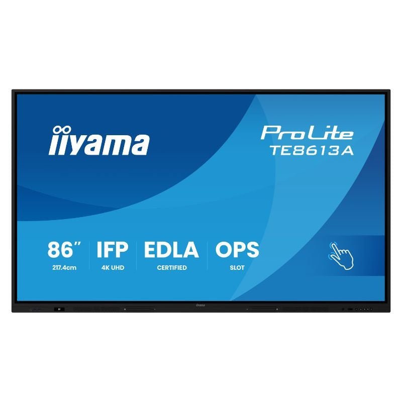 IIYAMA 4K-signagedisplay met touchscreen (85,6 inch, wifi) TE8613A-B2AG - Compridis