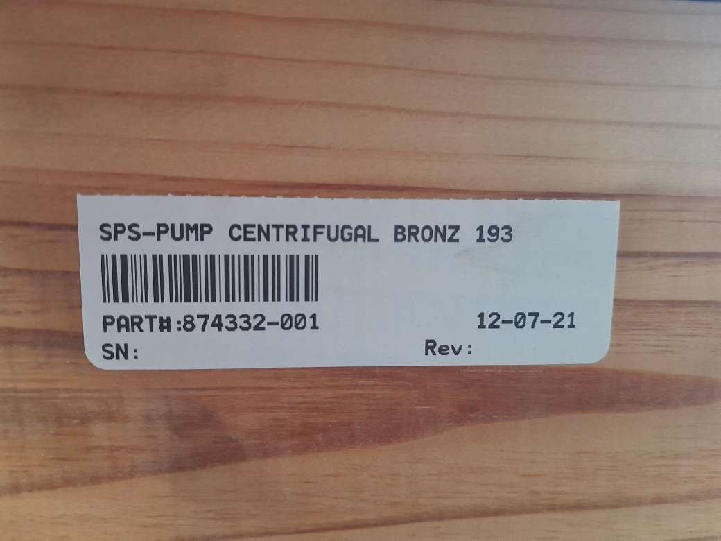 HP Centrifugaal brons 193050 189688 Scot pomp + motor 36G687S040G1 874332 - 001 - Compridis