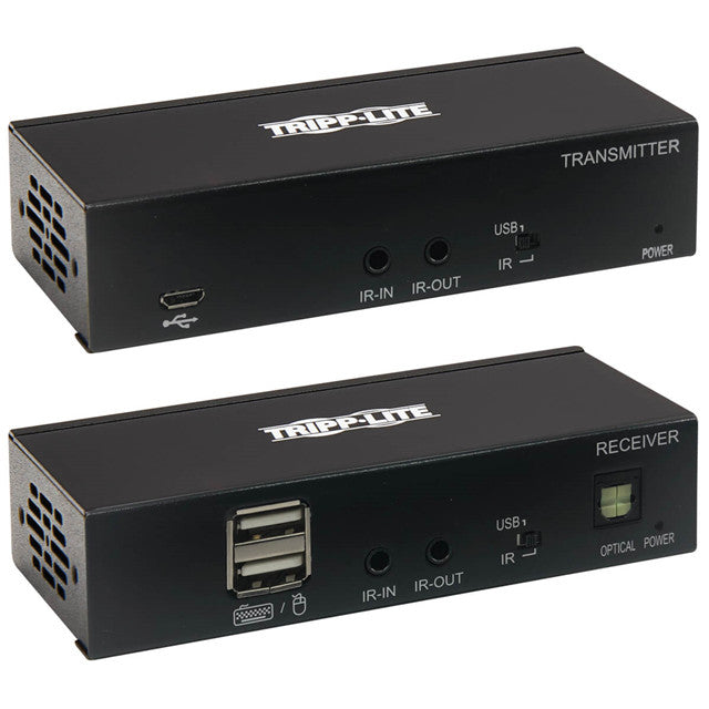 Tripp Lite B127A-1A1-BDBH DisplayPort to HDMI over Cat6 Extender Kit, KVM Support, 4K 60Hz, 4:4:4, USB, PoC, HDCP 2.2, 230 ft., TAA B127A-1A1-BDBH