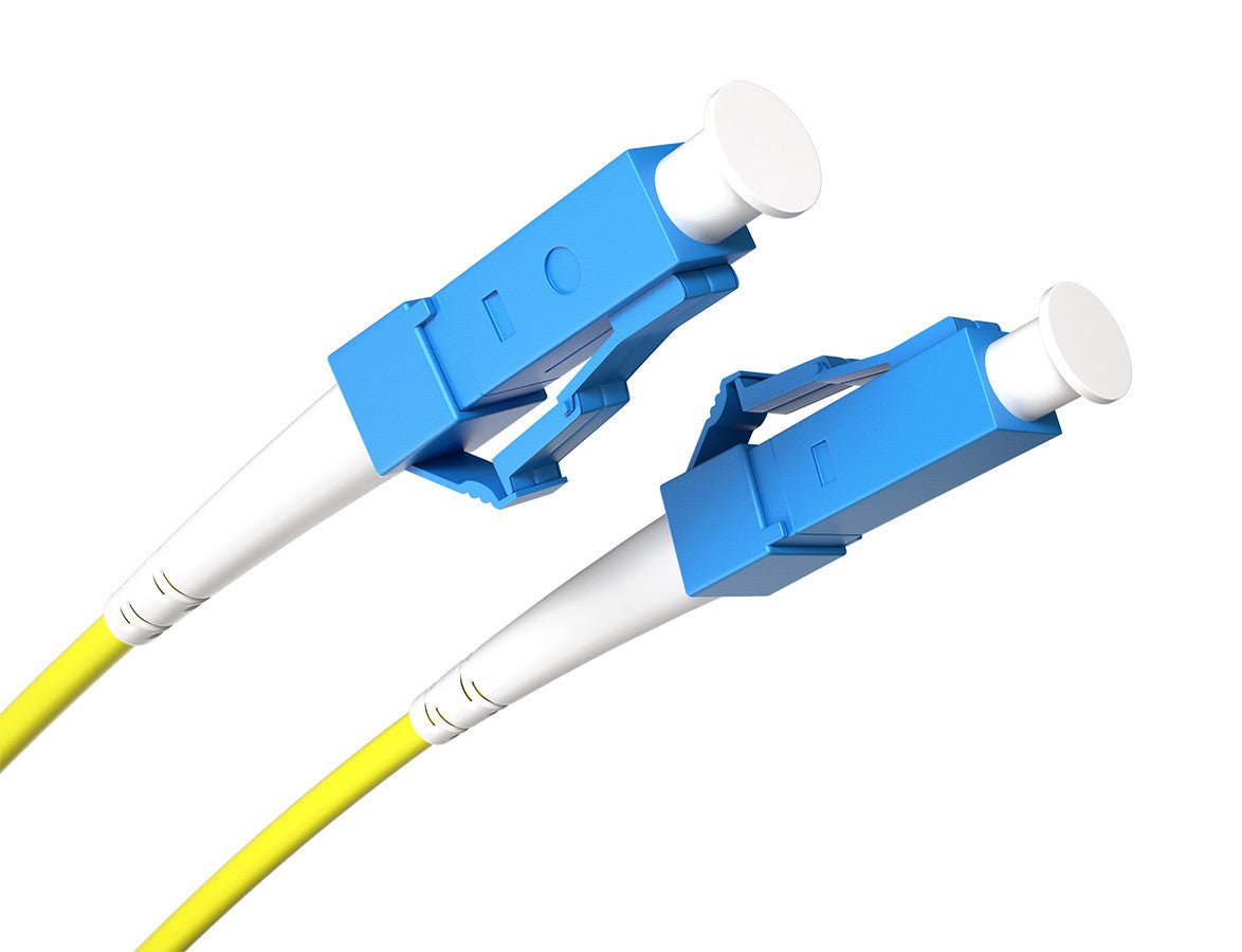 Allen Tel Products, Inc. 10M LC naar LC duplex gele glasvezelpatch FOP - SM9 - LCLC - 10M - 2MM - Compridis