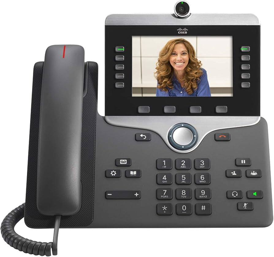 Cisco IP Business Phone 8845, 5-inch Wide Video Graphics Array (WVGA) Colour Display, 720p HD Two-Way Video, Gigabit Ethernet Switch, Class 2 PoE, 1-Year Limited Hardware Warranty (CP-8845-K9=) CP-8845-K9
