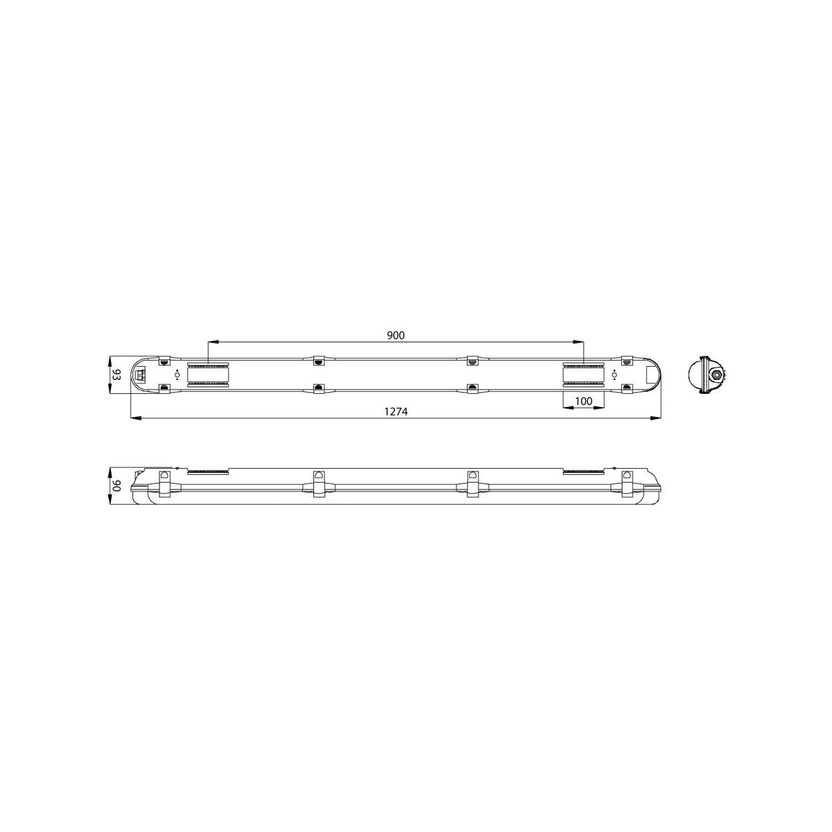 ProLumia Pro Aqua II IP6 1274mm 17,5W 2300LM 3000K 40281101 - Compridis