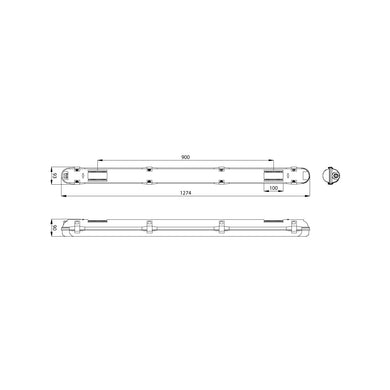ProLumia Pro Aqua II IP6 1274mm 17,5W 2300LM 3000K 40281101 - Compridis