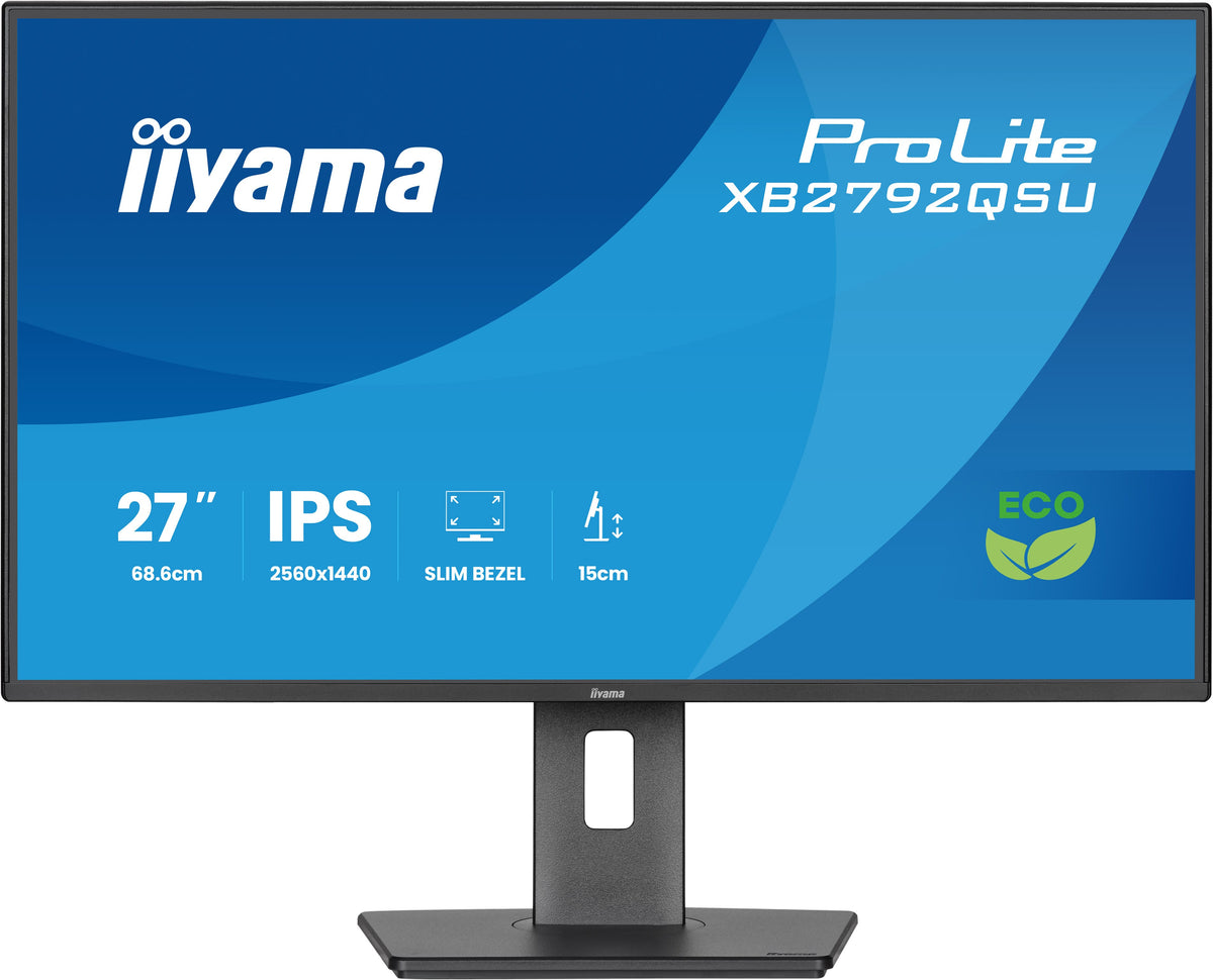 IIYAMA ProLite XB2792QSU-B1 27ʺ QHD IPS Business Monitor – Black