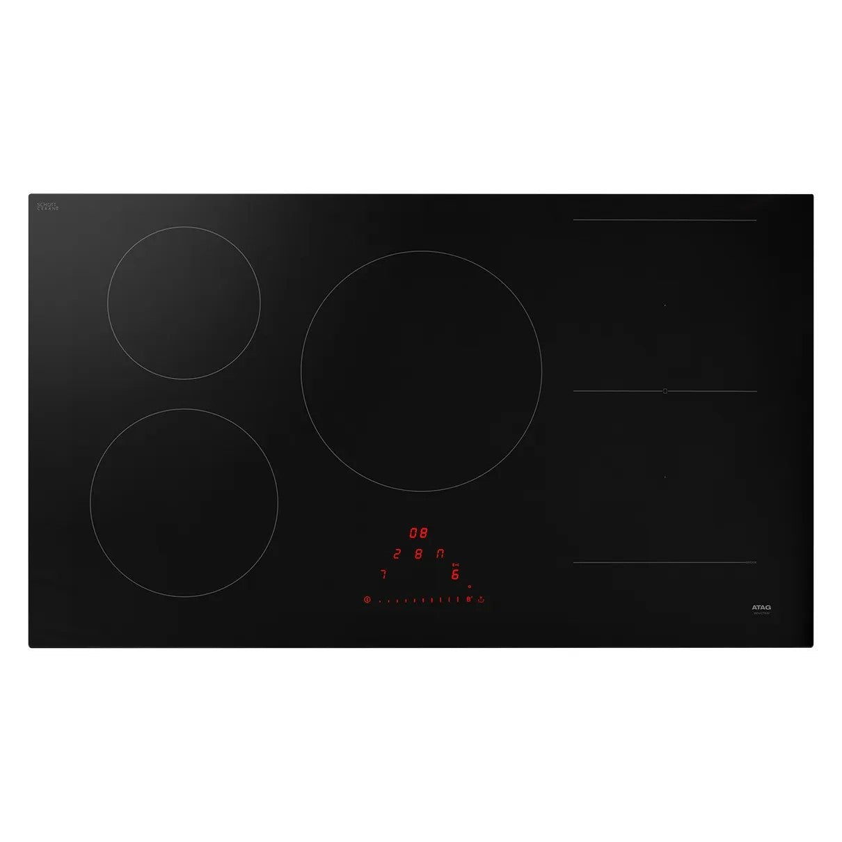 ATAG BIH09571EV hob Black Built-in 90 cm Zone induction hob 5 zone(s) BIH09571EV
