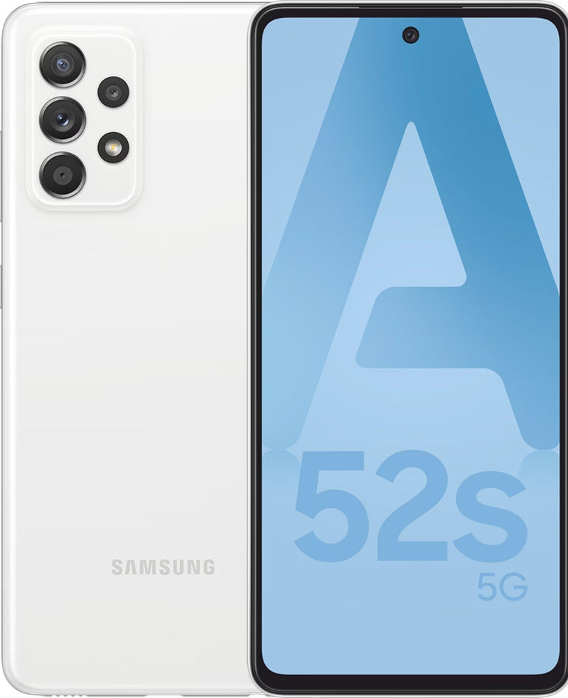 Samsung Galaxy A52s 5G SM-A528BZWDEUE smartphone 16.5 cm (6.5") Hybrid Dual SIM Android 11 USB Type-C 6 GB 128 GB 4500 mAh White SM-A528BZWCEUB