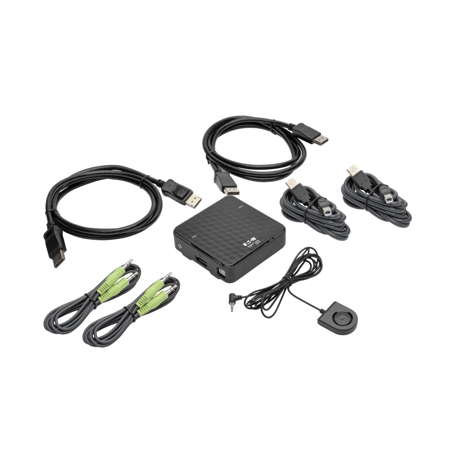 EATON 2 - poorts DisplayPort KVM - switch 4K 60 Hz B004 - DP2UA2 - K - Compridis