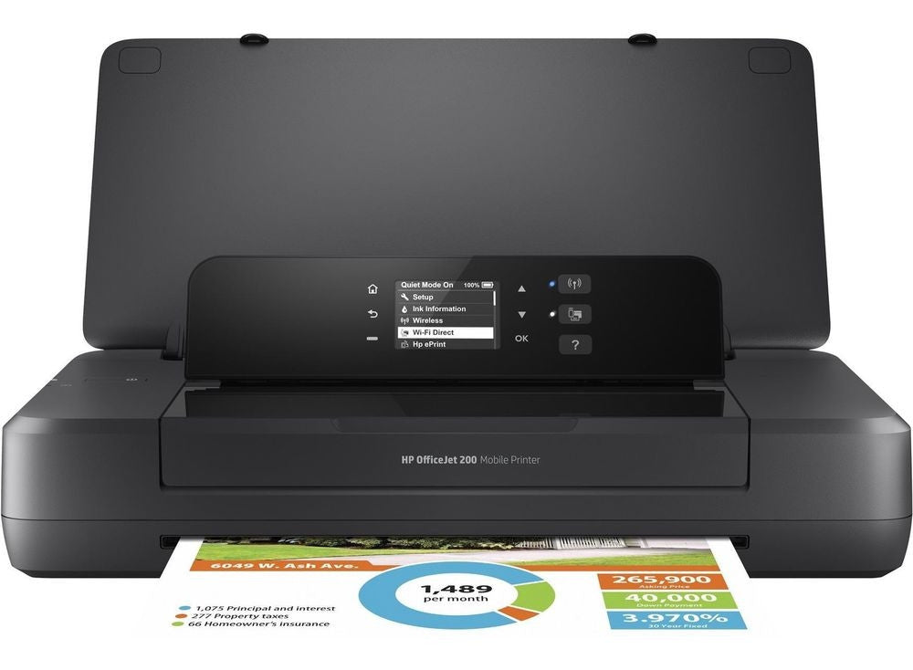 HP Officejet 200 Mobile Wireless Color Printer CZ993A#BHC