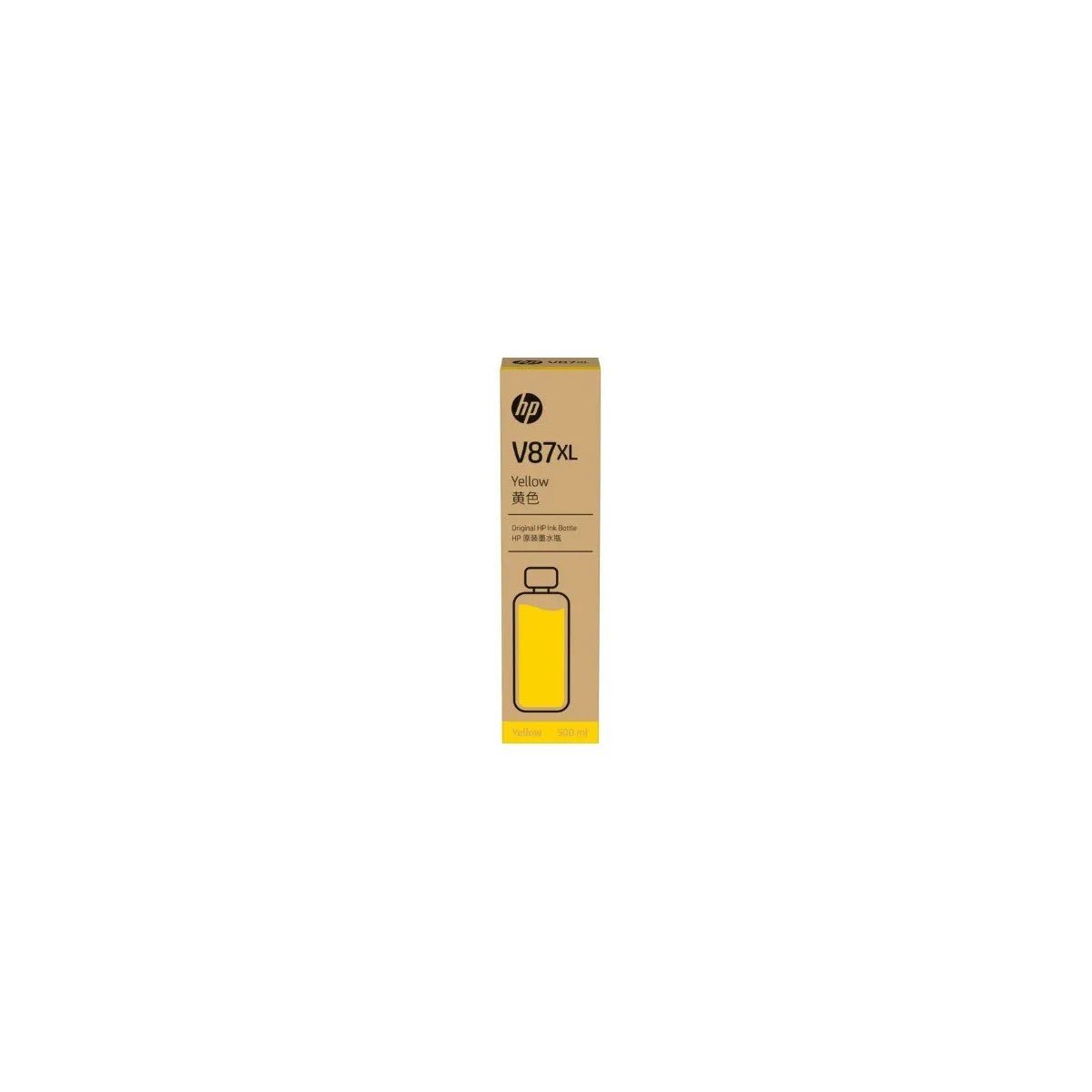 HP V87XL 500ml gele inkt in flessen CRTG 7FN96A - Compridis