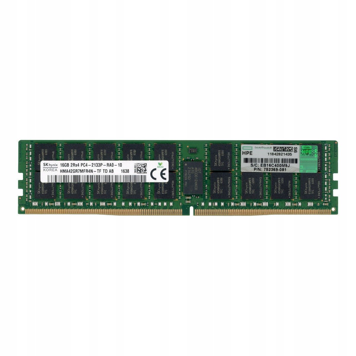 HP 16GB (1X16GB) DDR4-2133 PC4-17000 ECC Registered rdimm 752369-081