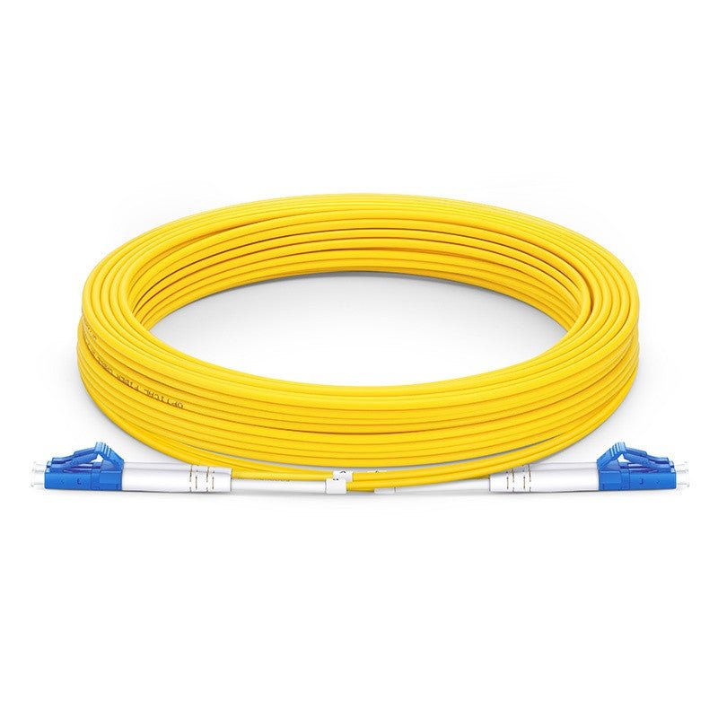 Allen Tel Products, Inc. 10M LC naar LC duplex gele glasvezelpatch FOP - SM9 - LCLC - 10M - 2MM - Compridis