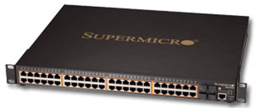 Supermicro SSE-G2252P network switch Managed L2 Power over Ethernet (PoE) 1U Black SSE-G2252P