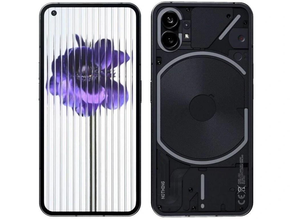 Nothing Phone (1) 16.6 cm (6.55") Dual SIM 5G USB Type-C 8 GB 128 GB 4500 mAh Black A10400006