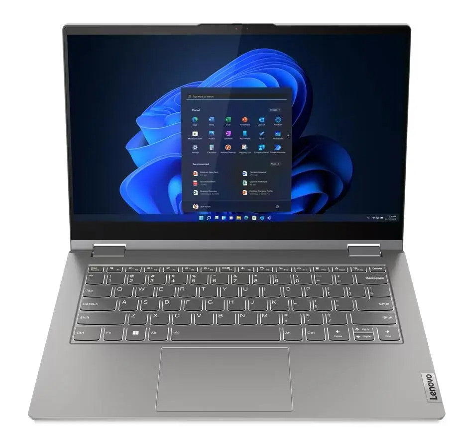 Lenovo ThinkBook 14s Yoga G3 IRU Intel® Core™ i5 i5-1335U Hybrid (2-in-1) 35.6 cm (14") Touchscreen Full HD 16 GB DDR4-SDRAM 512 GB SSD Wi-Fi 6 (802.11ax) Windows 11 Pro French Grey 21JG0007FR
