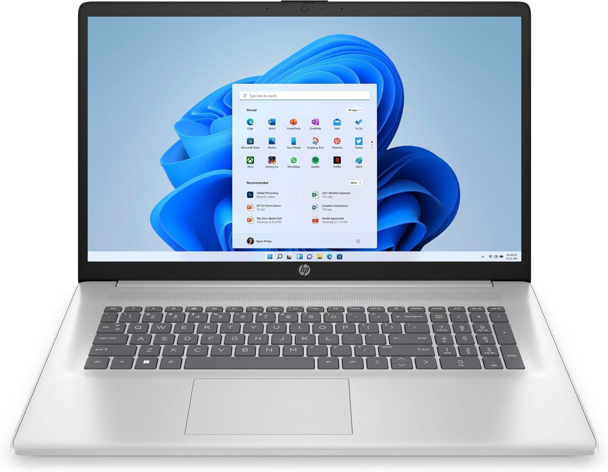 HP 17 - CN0505ND Celeron N4120 8GB 128GB 17,3" QWERTY US A2UC3EAABH - Compridis