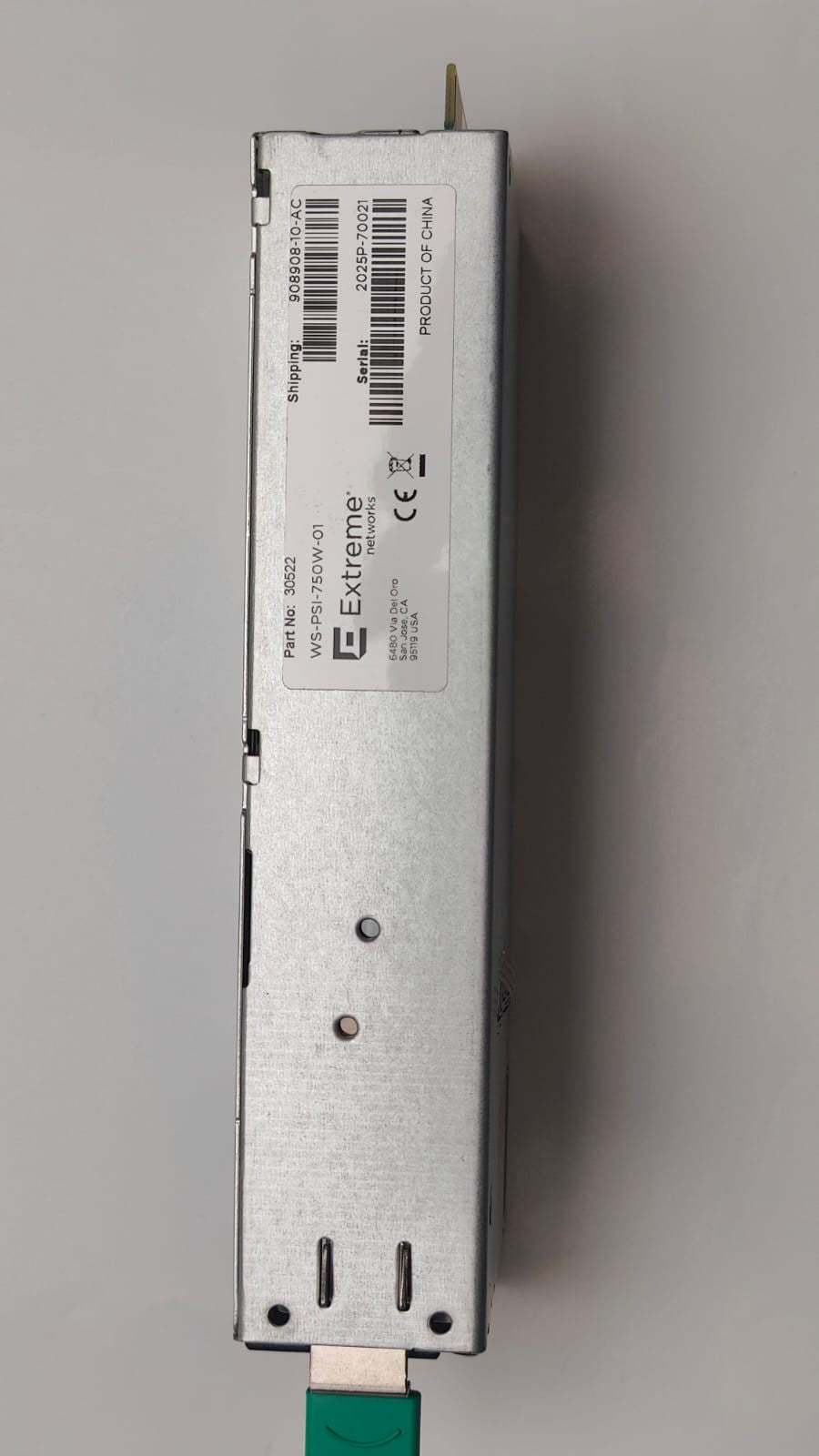 Extreme Networks 750W PWR supp f/network appl WS-PSI-750W-01