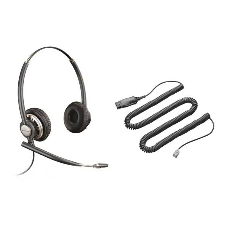 Poly HW720 Headset Wired Headband Office/call center Black