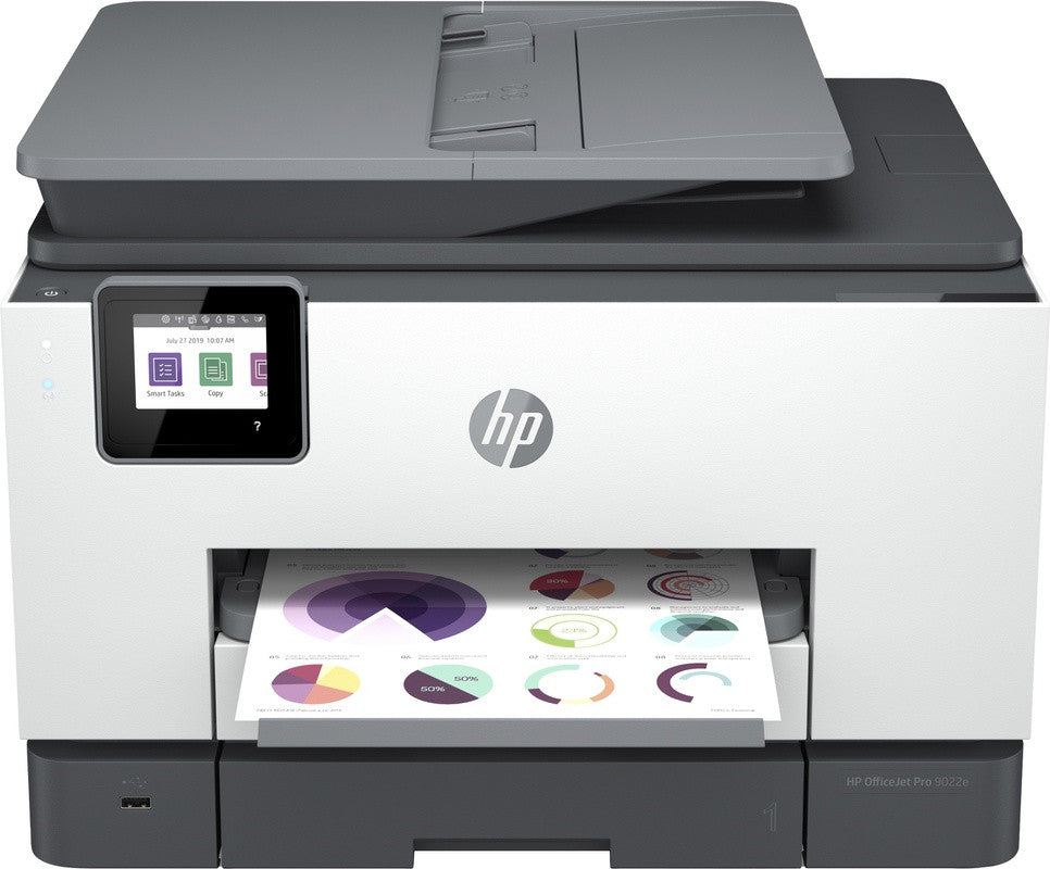 HP OfficeJet Pro 9022e Wireless All-in-One Color Printer, Instant Ink; Two-sided printing 226Y0B#629