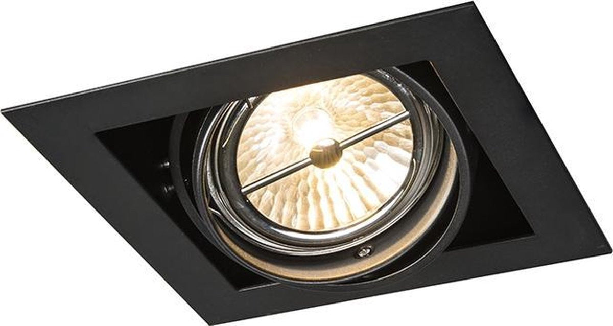 QAZQA Inbouwspot zwart AR111 verstelbaar 91102