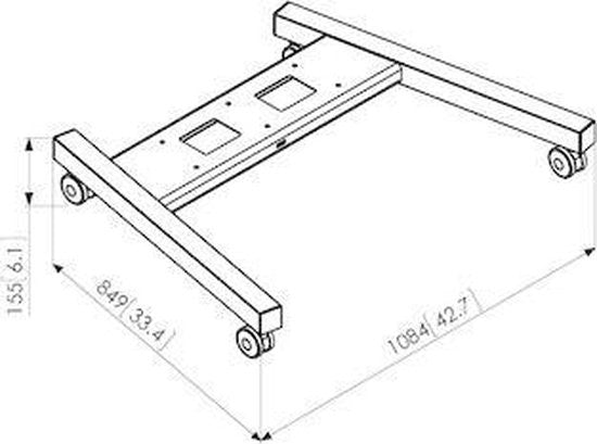 VOGEL'S PFT 8530B Display trolley frame 7328530