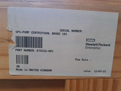 HP Centrifugaal brons 193050 189688 Scot pomp + motor 36G687S040G1 874332 - 001 - Compridis