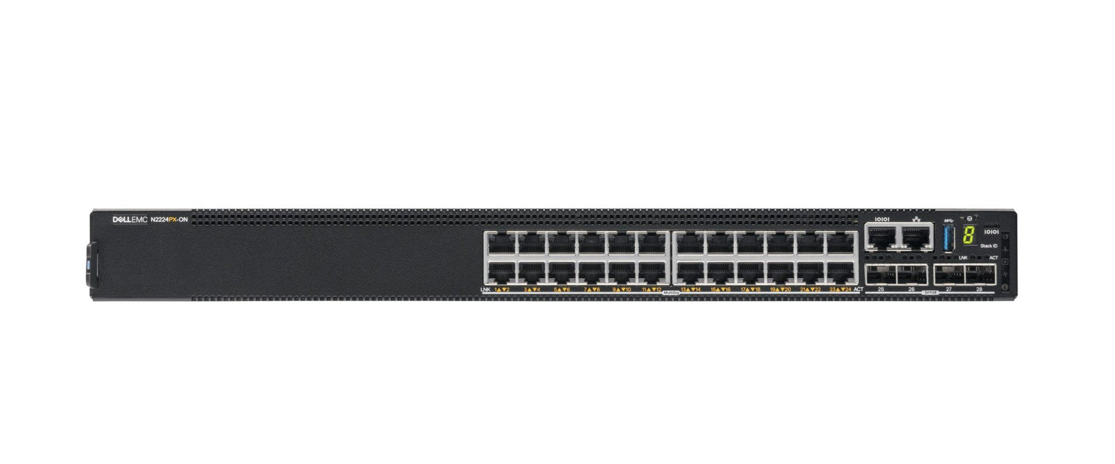 DELL N - Series N3224P - ON Managed L2 Gigabit Ethernet (10/100/1000) Power over Ethernet (PoE) 1U Zwart 210 - ASPU - Compridis
