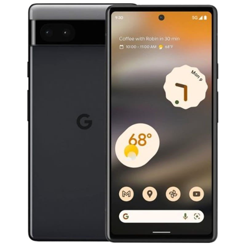 Google Pixel 6a 15.5 cm (6.1") Dual SIM 5G USB Type-C 6 GB 128 GB 4410 mAh Black GA02998-GB