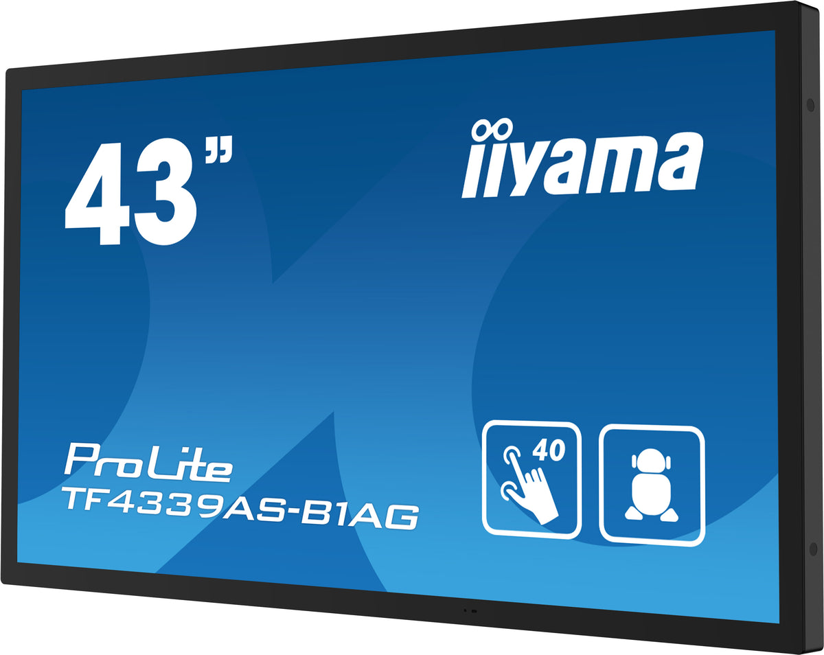 IIYAMA ProLite TF4339AS-B1AG 43″ Bonded PCAP 4K UHD Display Black