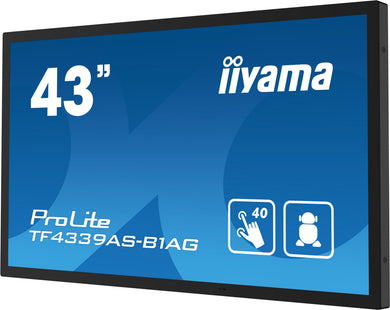 IIYAMA ProLite TF4339AS-B1AG 43″ Bonded PCAP 4K UHD Display Black