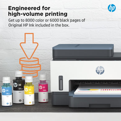 HP Smart Tank 7308 All-in-One Printer - Wireless, Duplex, 15 ppm