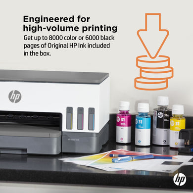 HP Smart Tank 7008 All-in-One Printer 9B5C5A#BHC - Wireless, Duplex