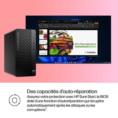 HP ProDesk 4 Tower G1i Desktop AI PC Intel Core Ultra 7 265 16 GB DDR5-SDRAM 512 GB SSD Windows 11 Pro Black 9H7K7ET#ABF