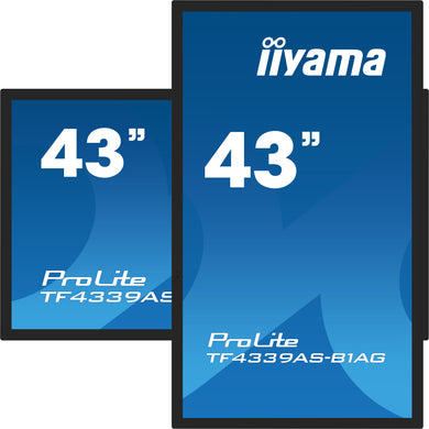 IIYAMA ProLite TF4339AS-B1AG 43″ Bonded PCAP 4K UHD Display Black