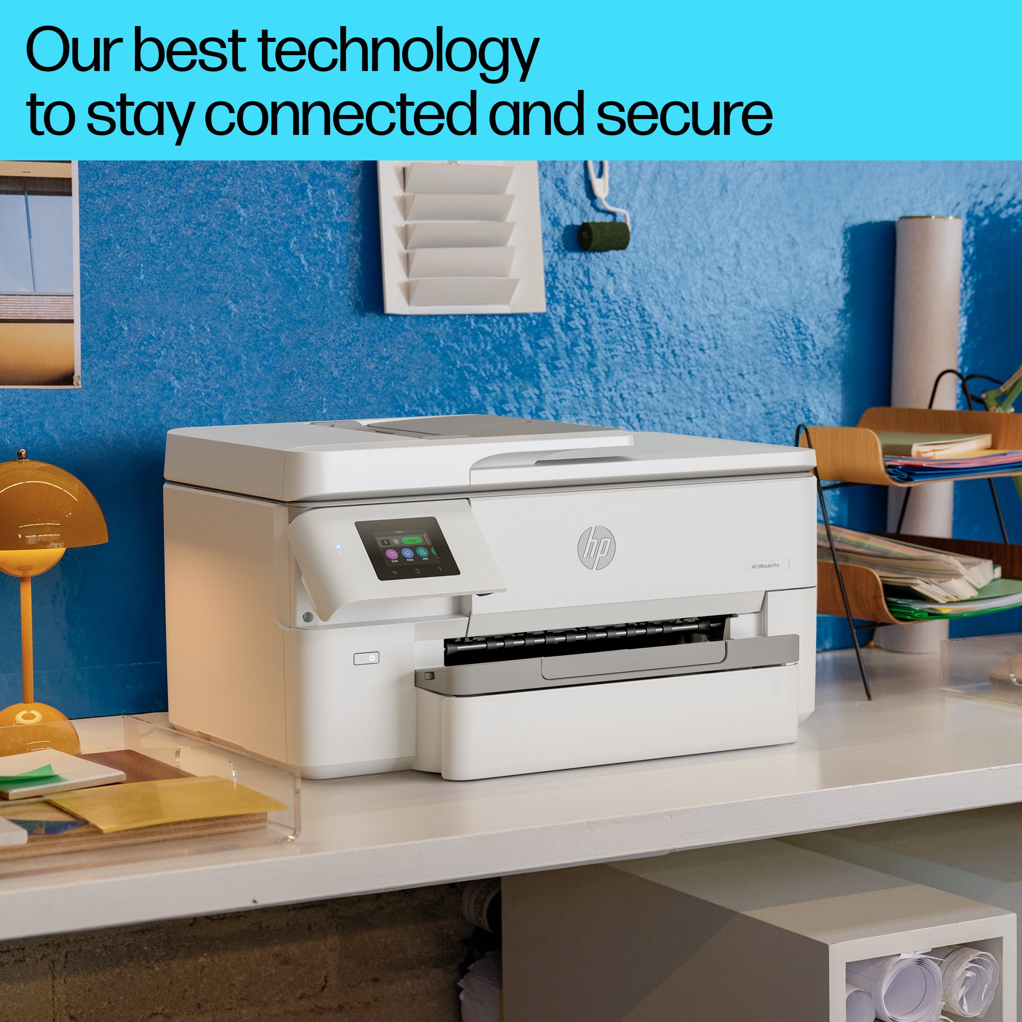 HP OfficeJet Pro 9720e Wireless All-in-One Color Printer, Two-sided printing; Copier, Scanner 53N95B#629