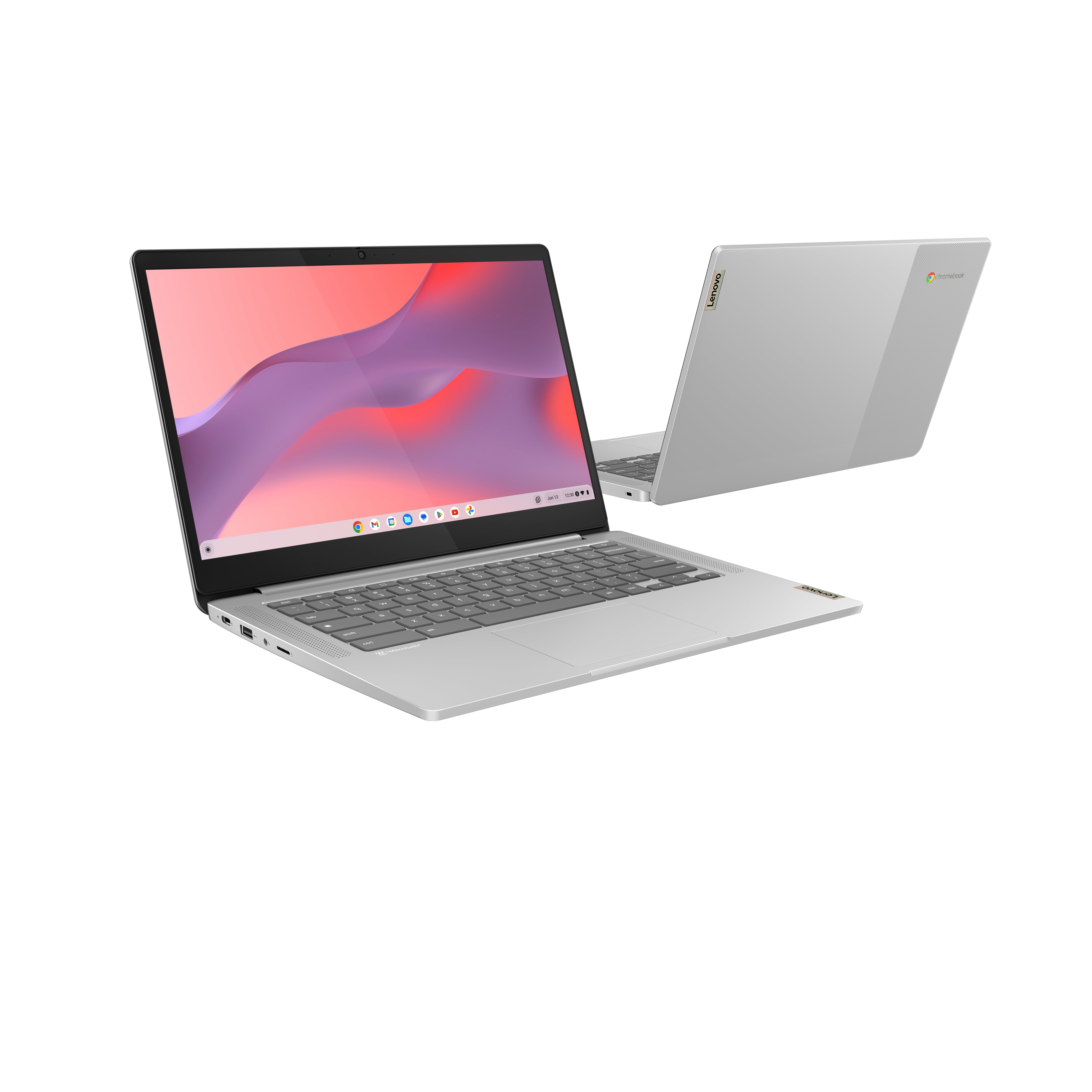 Lenovo IdeaPad Slim 3 Chrome 14M868 MediaTek Kompanio 520 Chromebook 35.6 cm (14") Full HD 4 GB LPDDR4x-SDRAM 128 GB eMMC Wi-Fi 6 (802.11ax) ChromeOS French Grey 82XJ003JFR