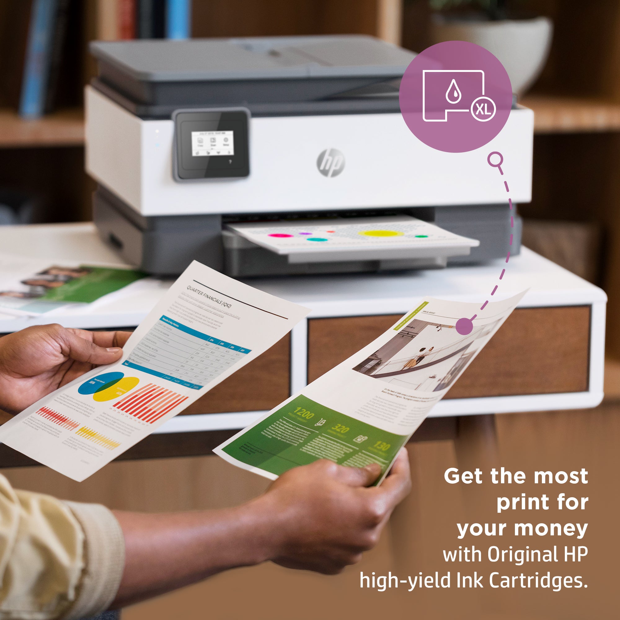 HP OfficeJet 8014e Wireless All-in-One Color Printer, Instant Ink; Two-sided printing 228G0B#629