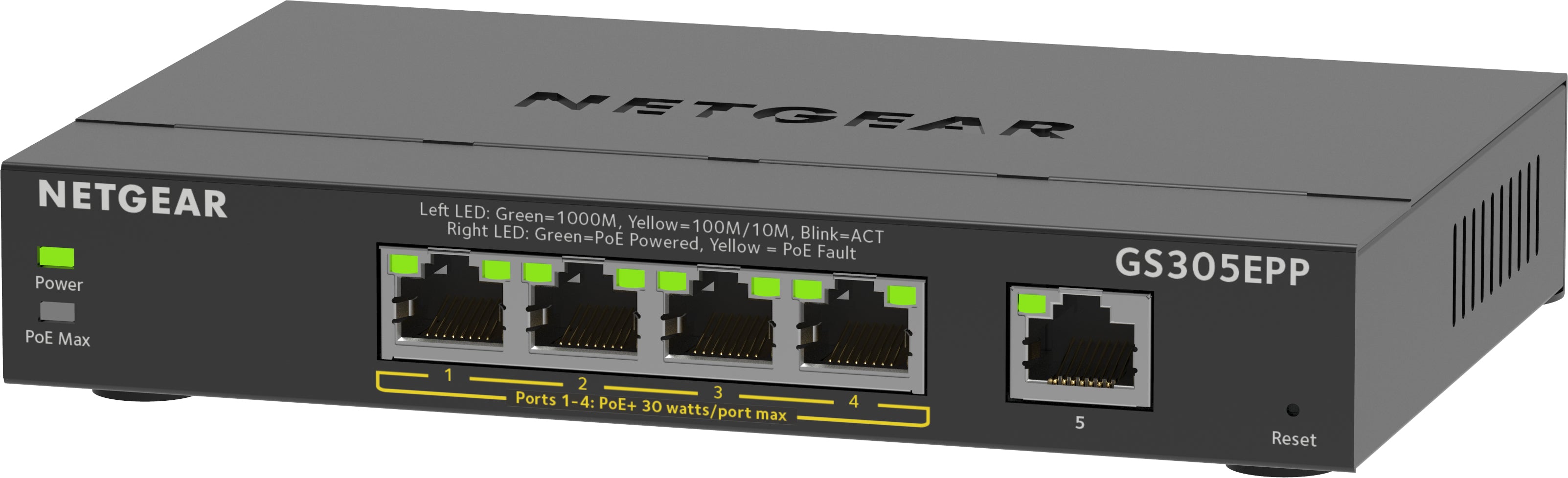 Managed - L2/L3 - Gigabit Ethernet (10/100/1000) - Full duplex - Power over Ethernet (PoE) GS305EPP-100PES