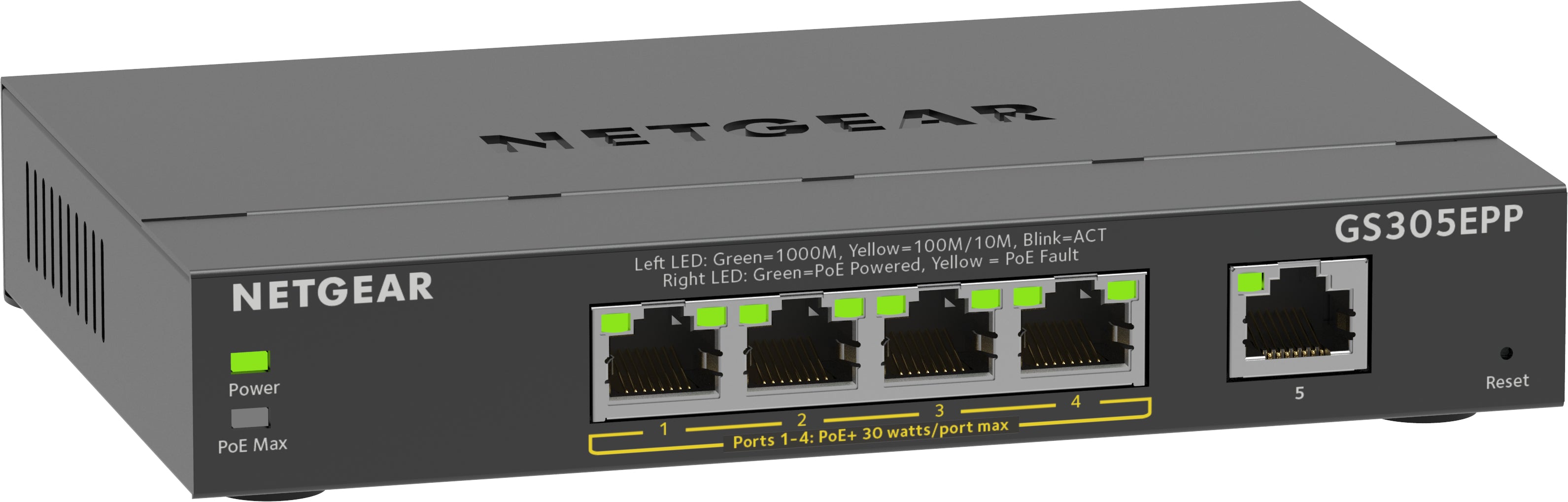 Managed - L2/L3 - Gigabit Ethernet (10/100/1000) - Full duplex - Power over Ethernet (PoE) GS305EPP-100PES