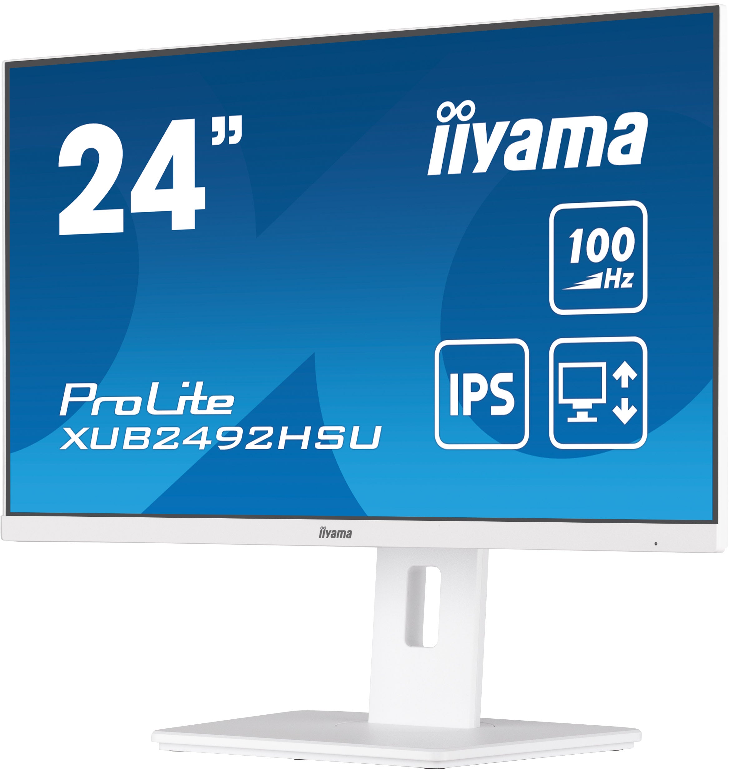 iiyama XUB2492HSU-W6 computer monitor 60.5 cm (23.8") 1920 x 1080 pixels Full HD LED White XUB2492HSU-W6